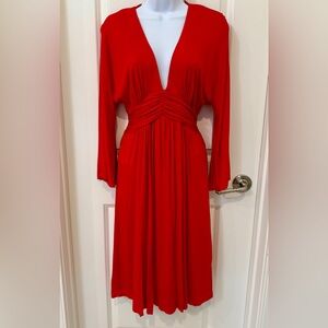 Karlie Long Sleeve Red Dress Size L